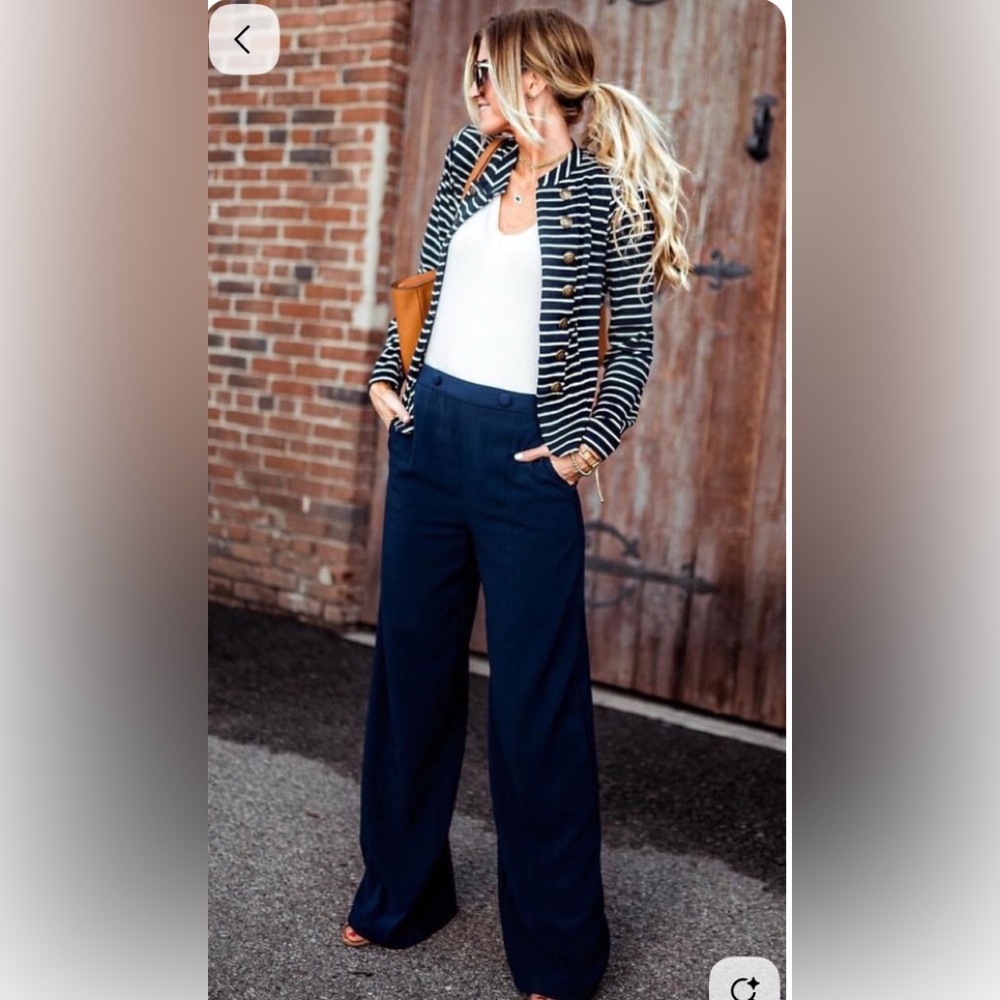Striped Military Blazer